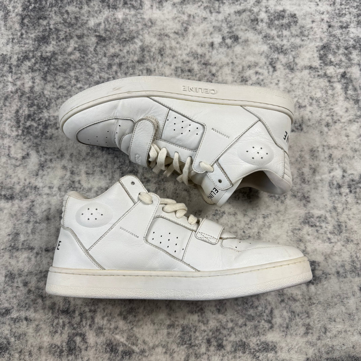 Celine CT-02 Leather High-Top ‘White’ Shoes
