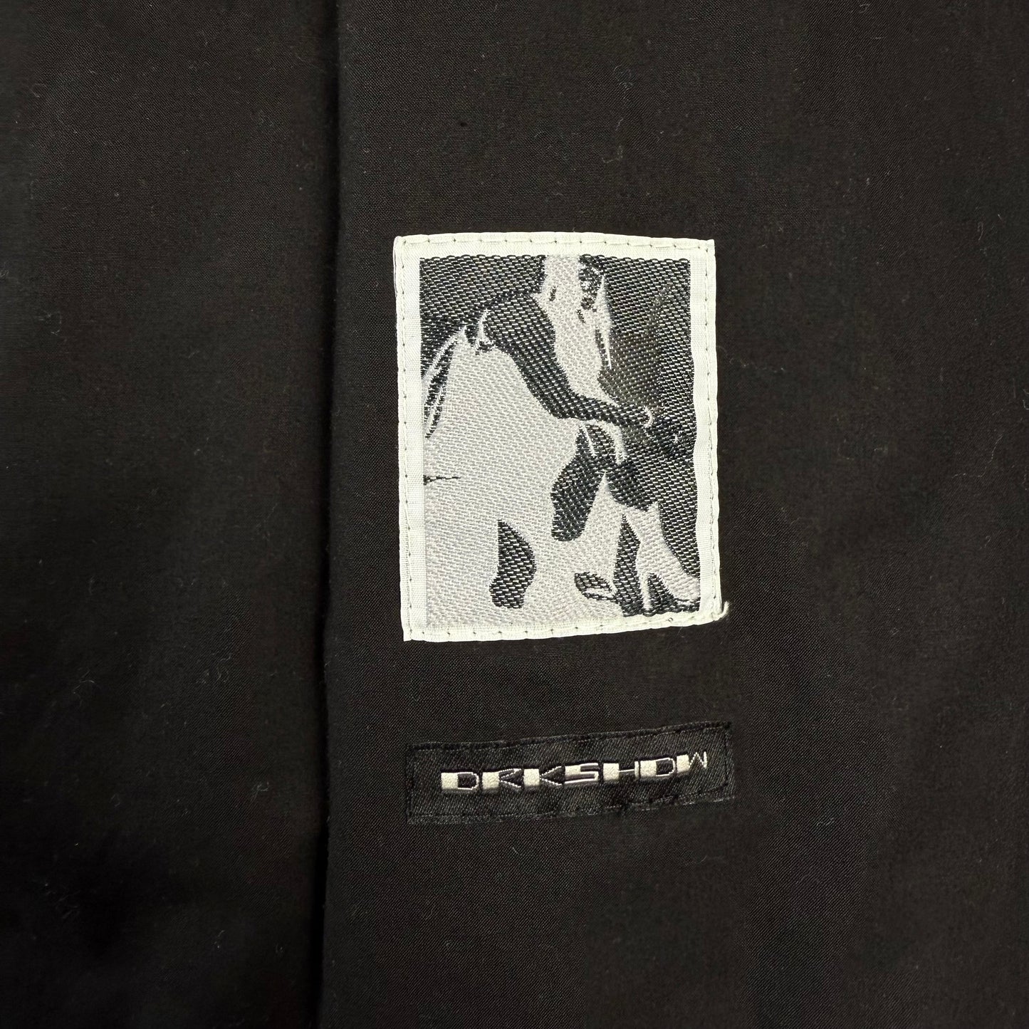 Rick Owens DRKSHDHW Black Hooded Long Heavy Parka