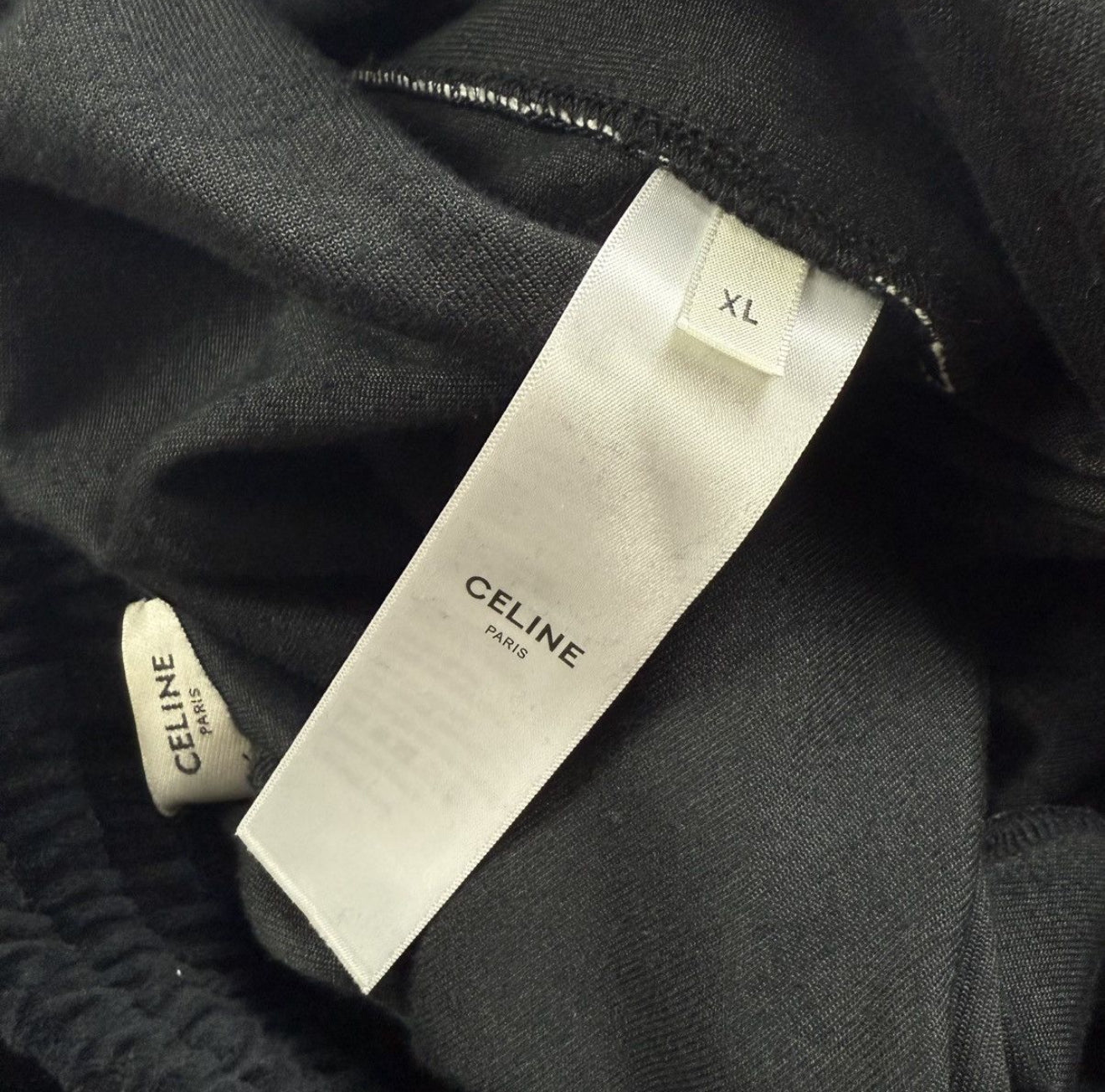 Celine Straight Leg Track ‘Black’ Velvet Pants