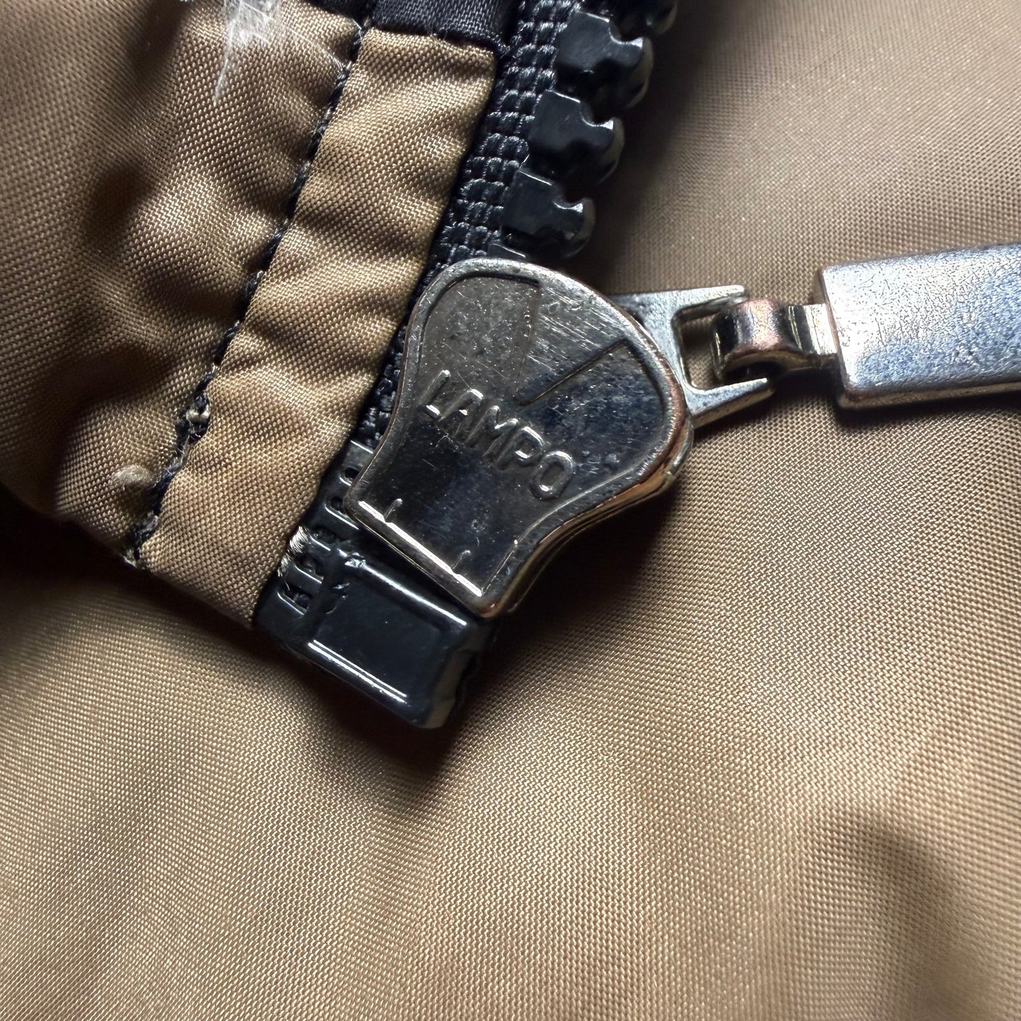 Moncler Vintage Brown Down Puffer Jacket With Sleeve Pocket