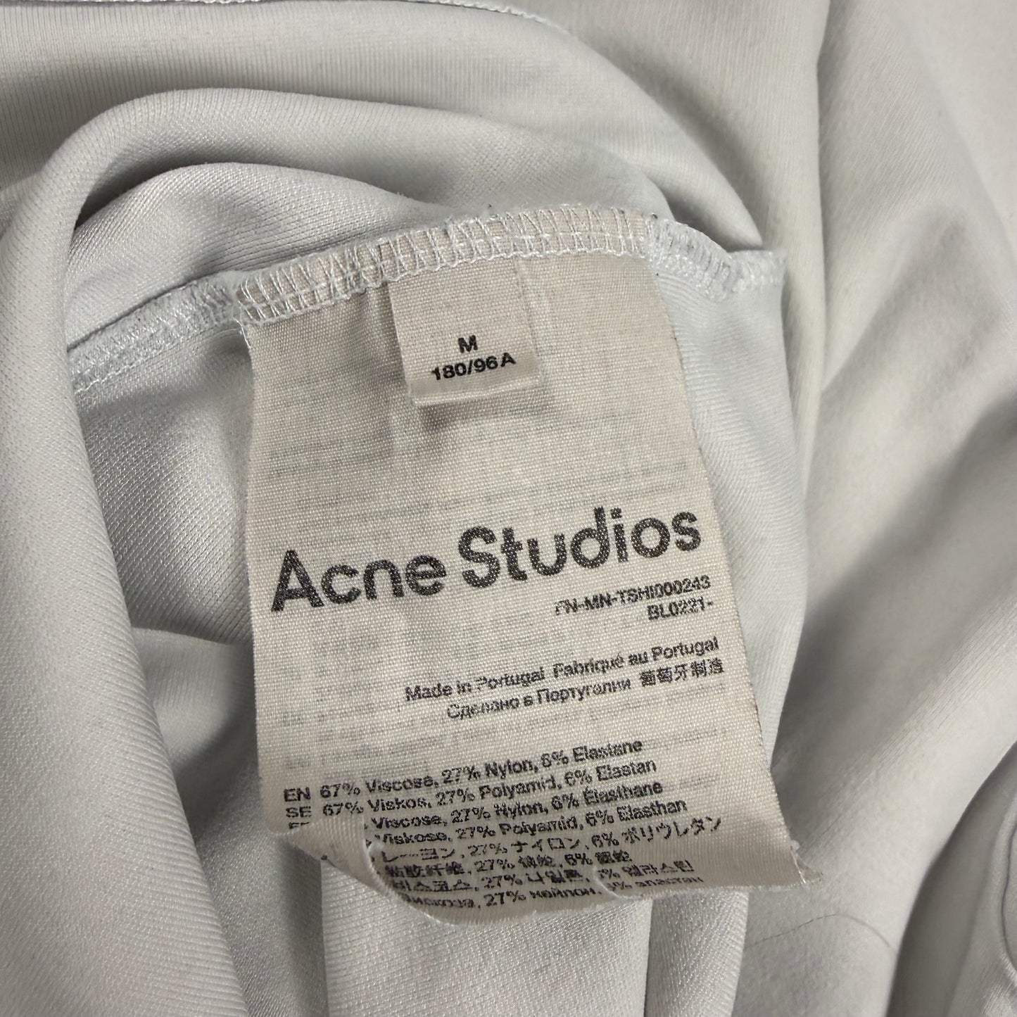 Acne Studios Logo Rib ‘White’ T-Shirt
