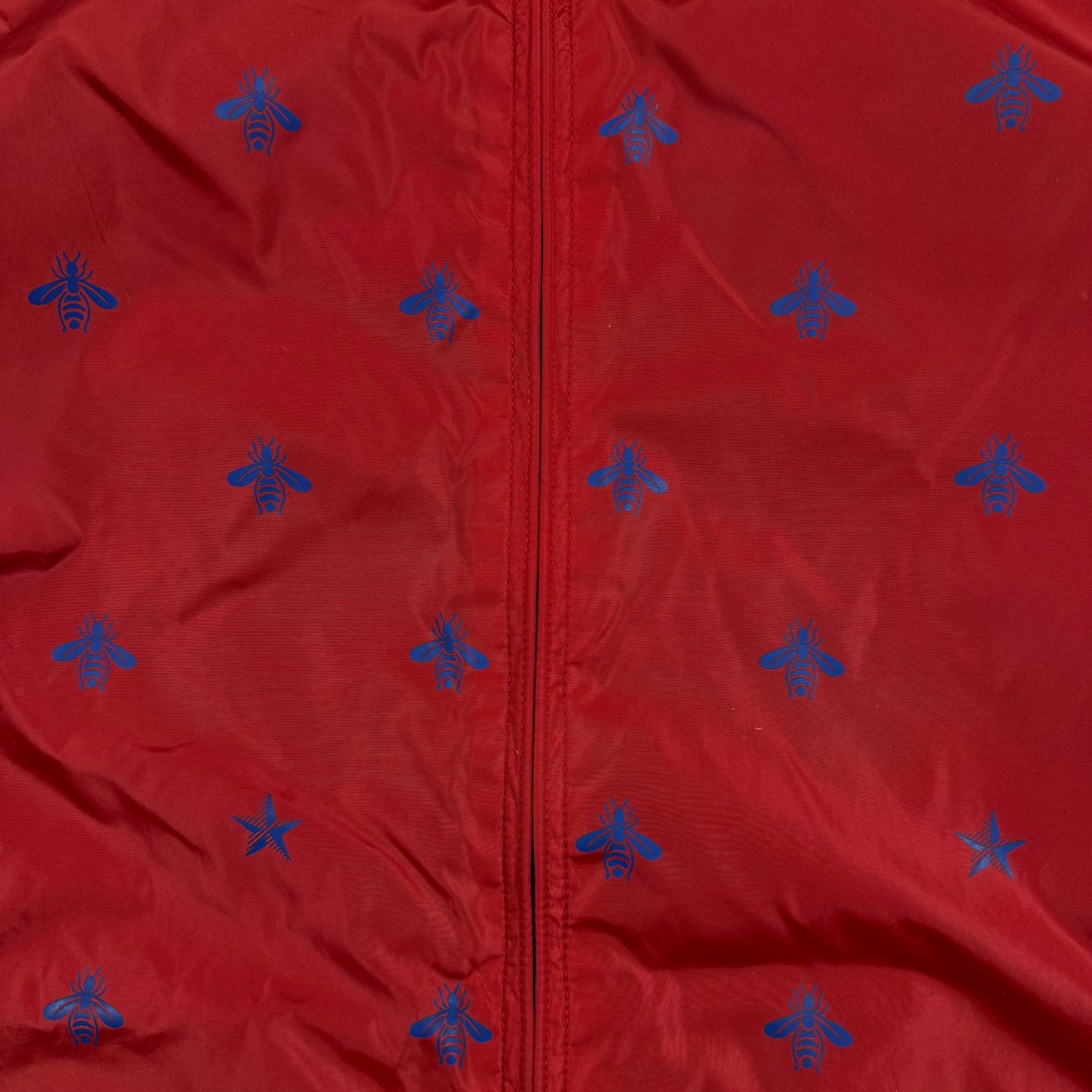 Gucci Bee And Star Print Windbreaker ‘Red’ Jacket