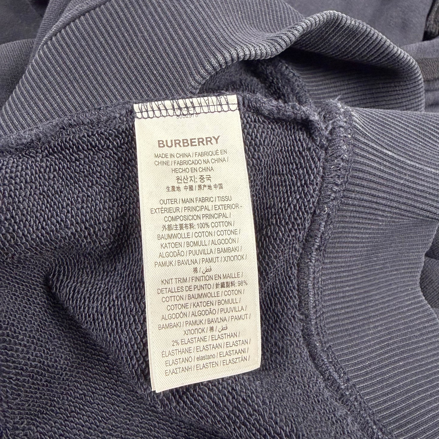Burberry Logo Print ‘Navy’ Hoodie