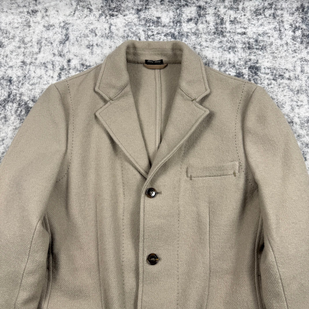 Miu Miu Vintage Wool Mohair Tailored Jacket
