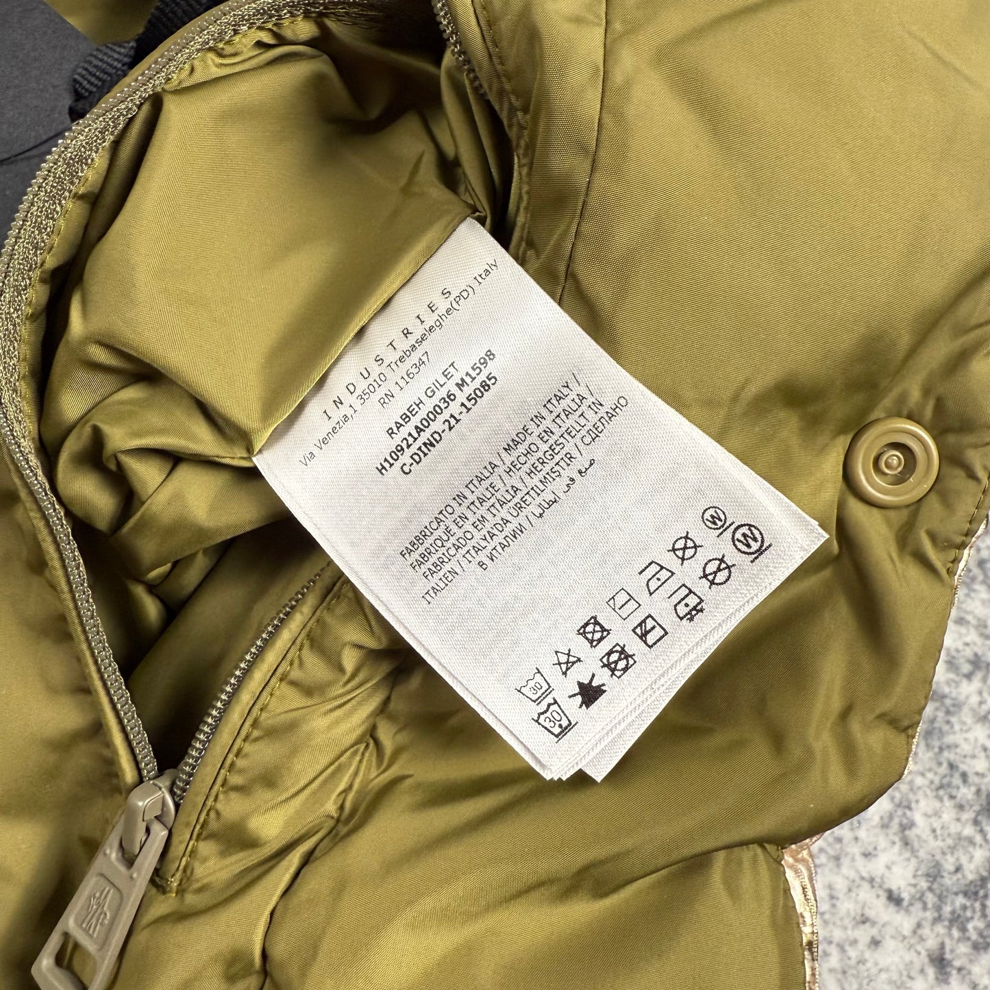 Moncler Genius Beige Down Rabeh Vest