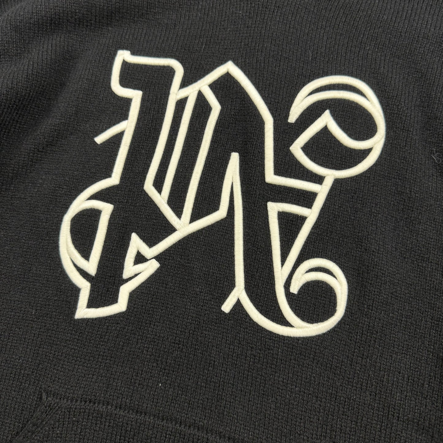 Palm Angels Monogram Knitted ‘Black’ Hoodie