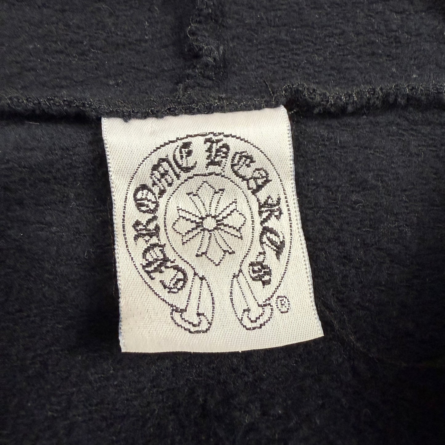Chrome Hearts Vintage Gold Horseshoe Cross ‘Black’ Zip Up Hoodie