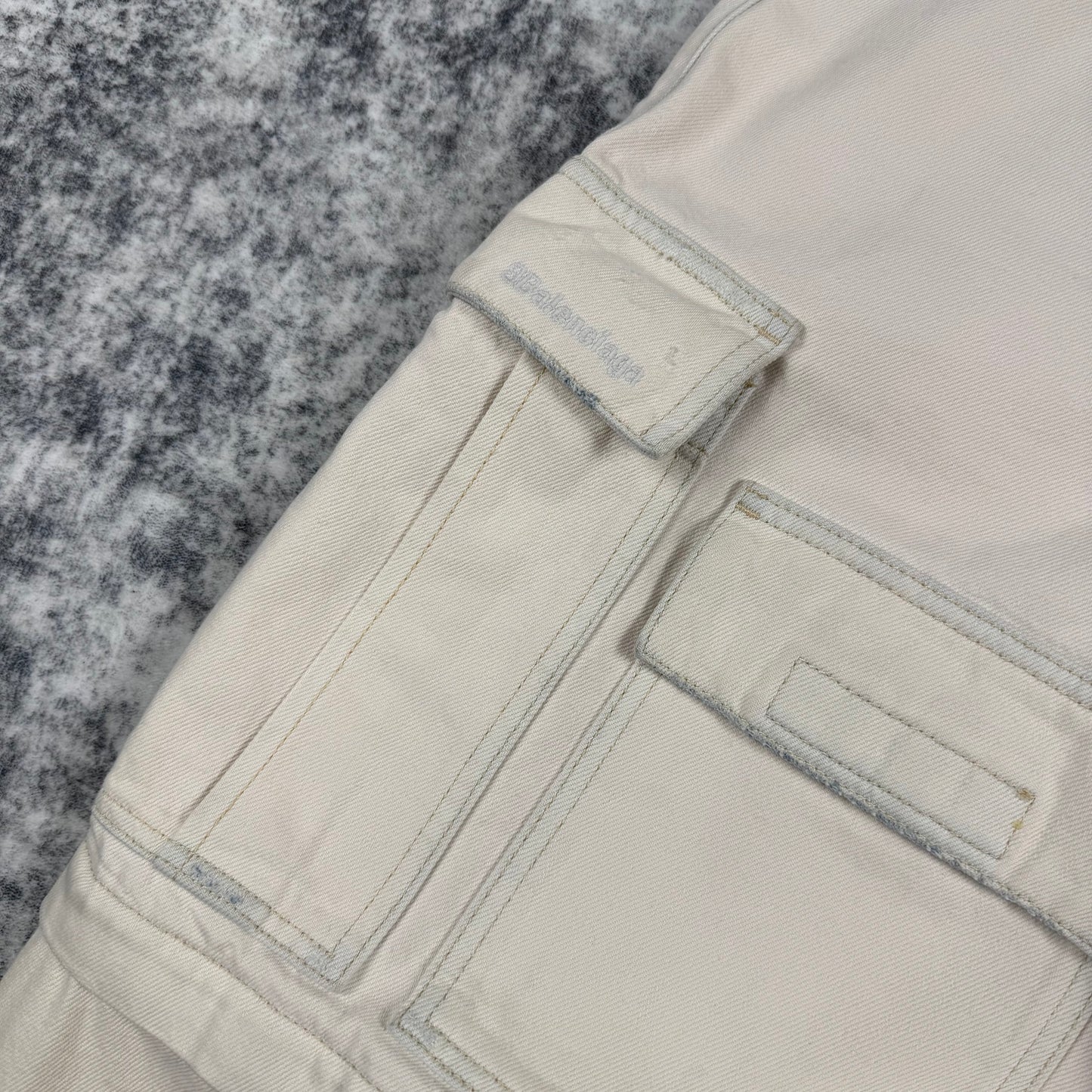 Balenciaga Multi Pocket Wide Leg Cargo Denim Jeans