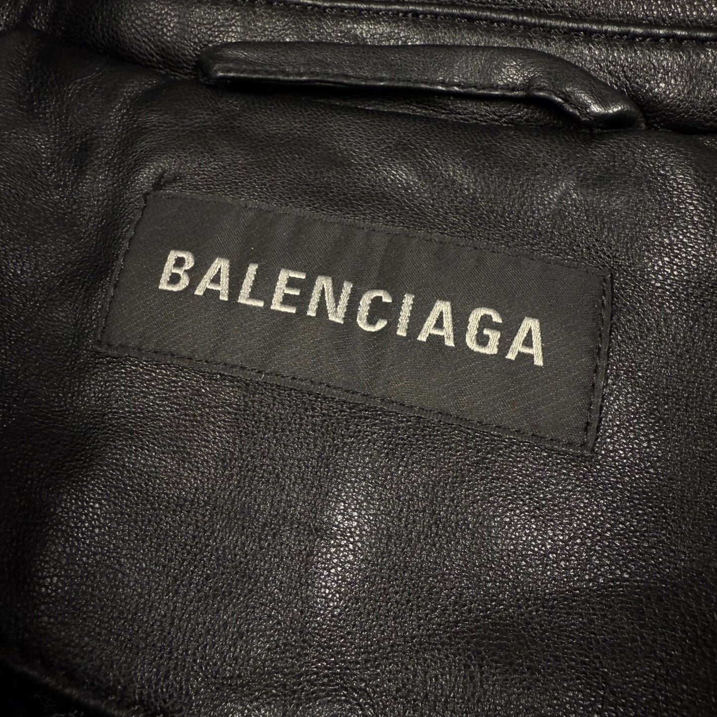 BALENCIAGA 3B Sports Icon leather track jacket
