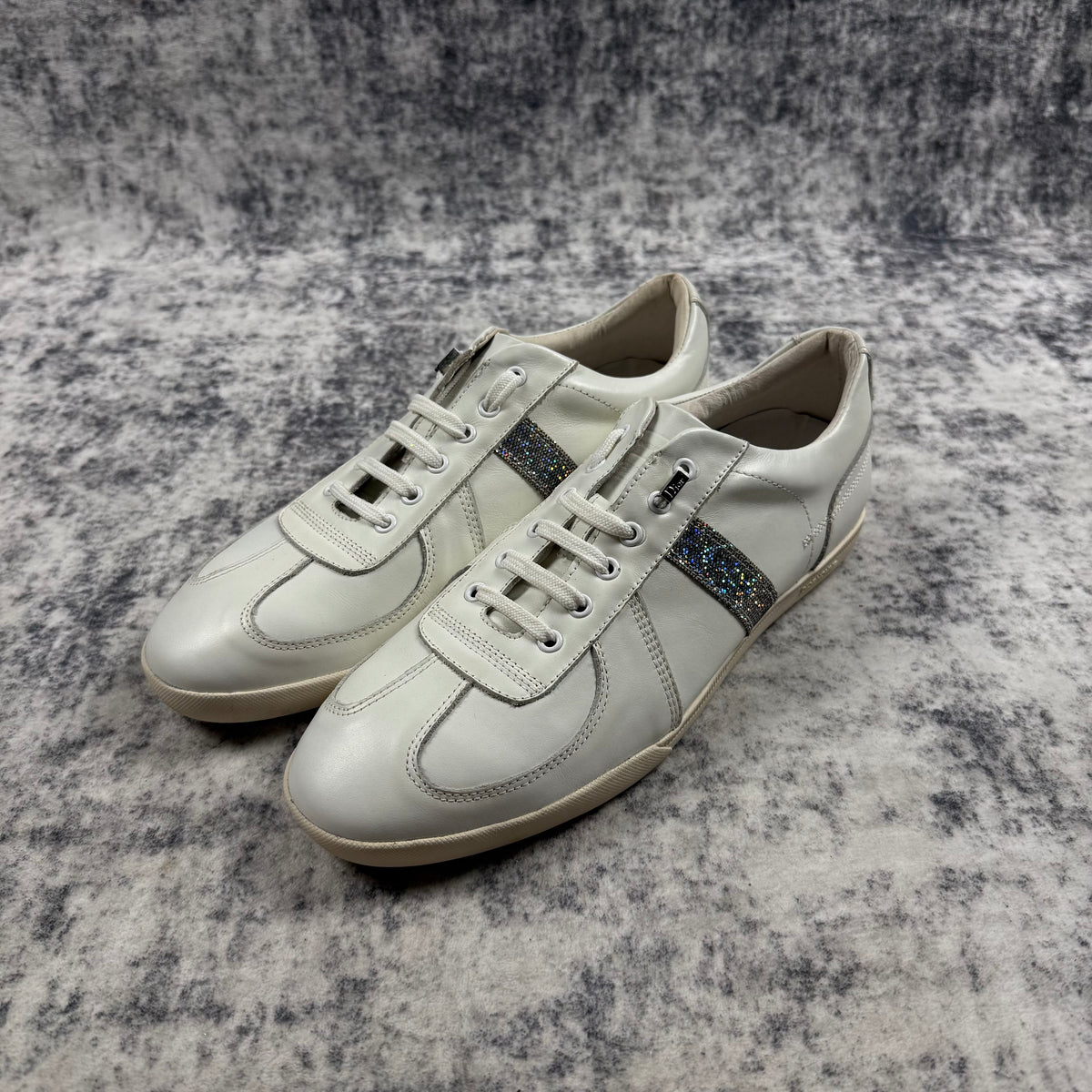 Dior Homme SS06 Hedi Slimane Glitter B01 Leather Sneakers