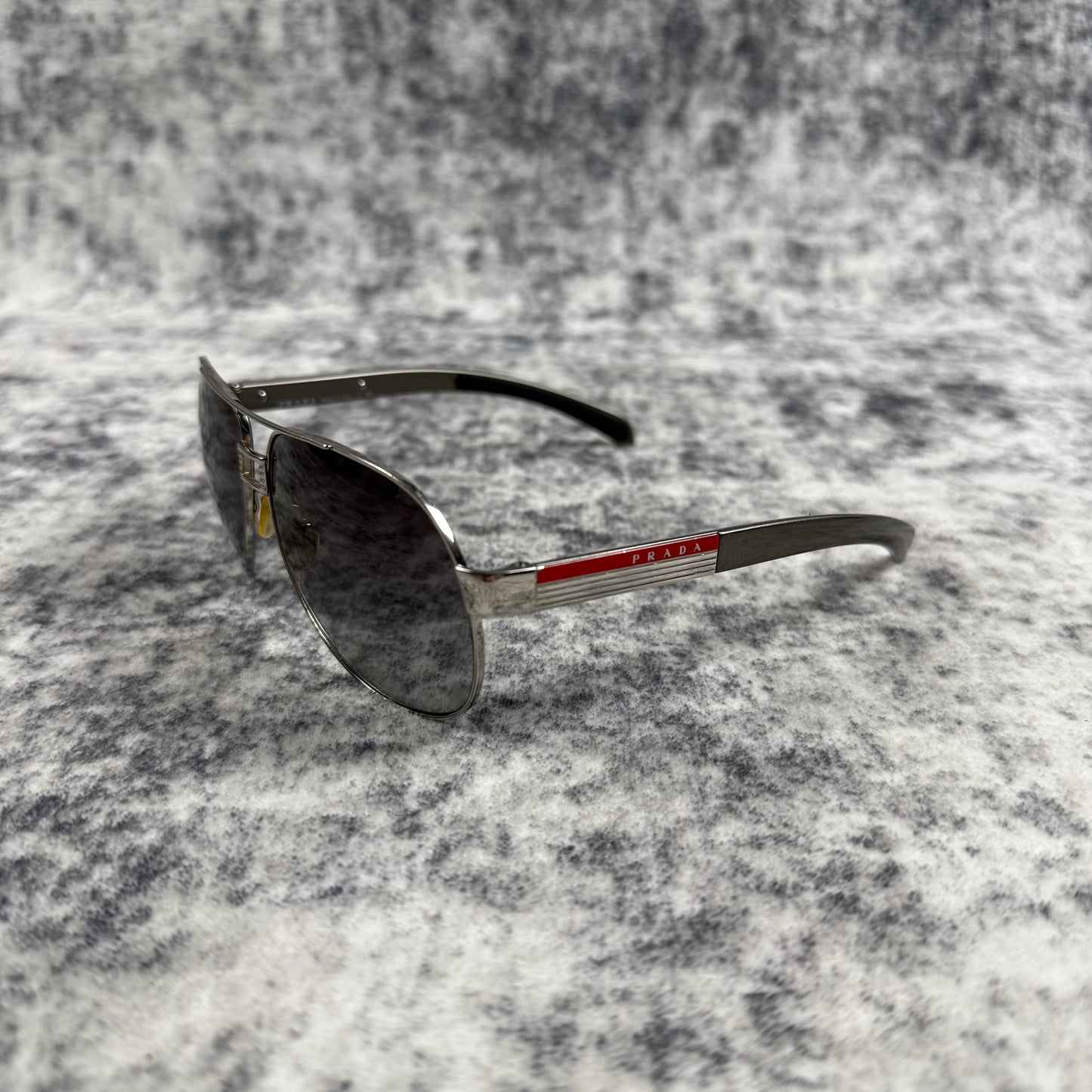 Prada Linea Rossa SPS Aviator ‘Silver/Red’ Sunglasses