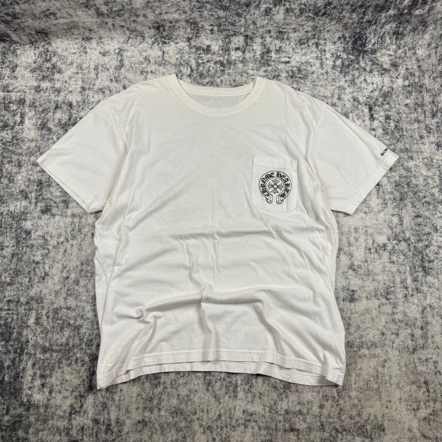 Chrome Hearts Horse Shoe ‘White’ Logo Pocket T-Shirt