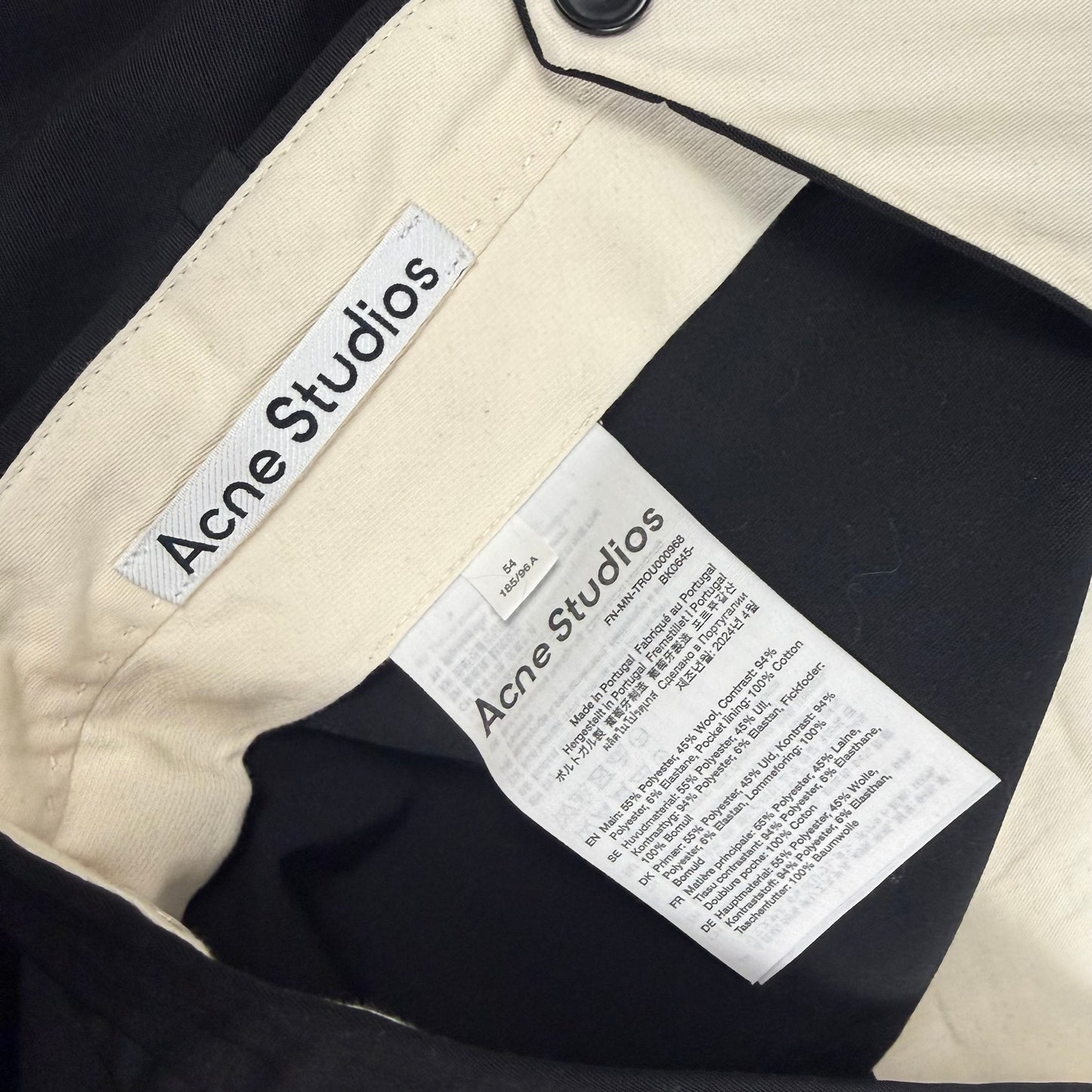 Acne Studios Stretch Wool-Blend Wraparound Trousers