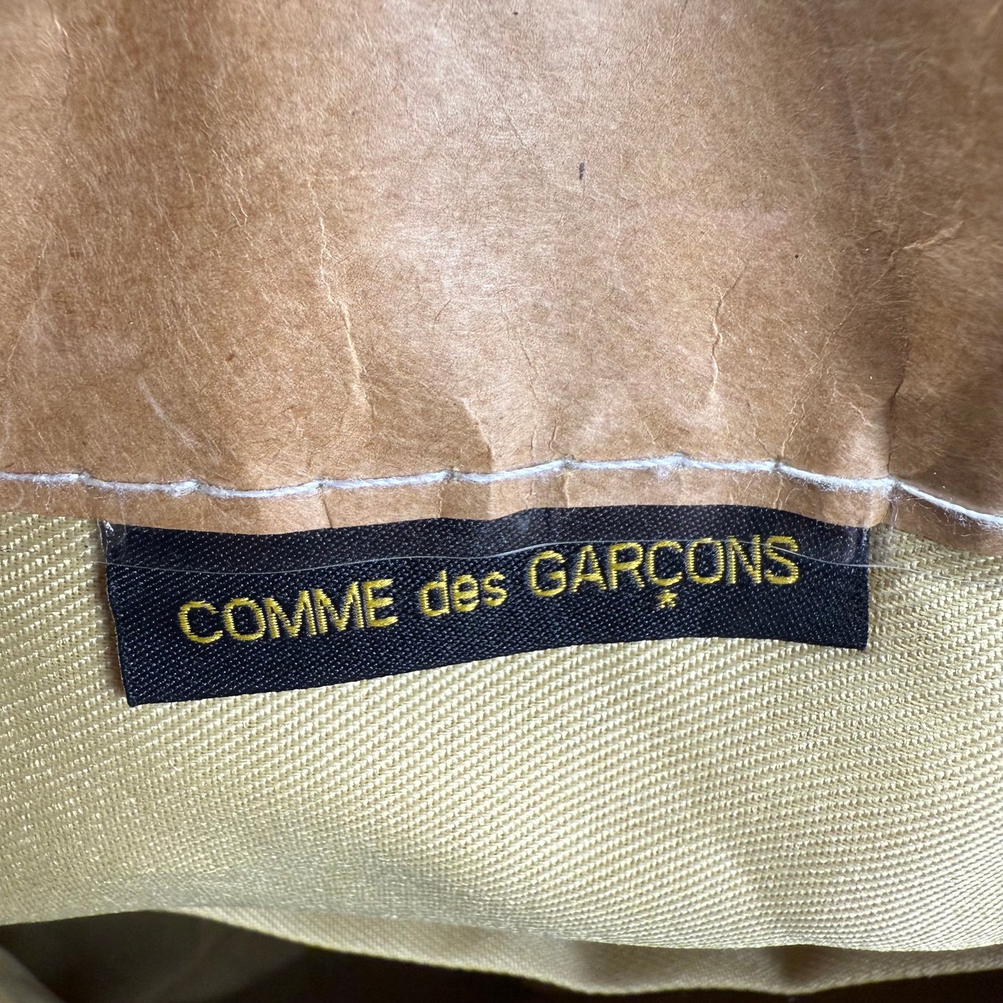 Vintage Come Des Garçons Clear Plastic Bag