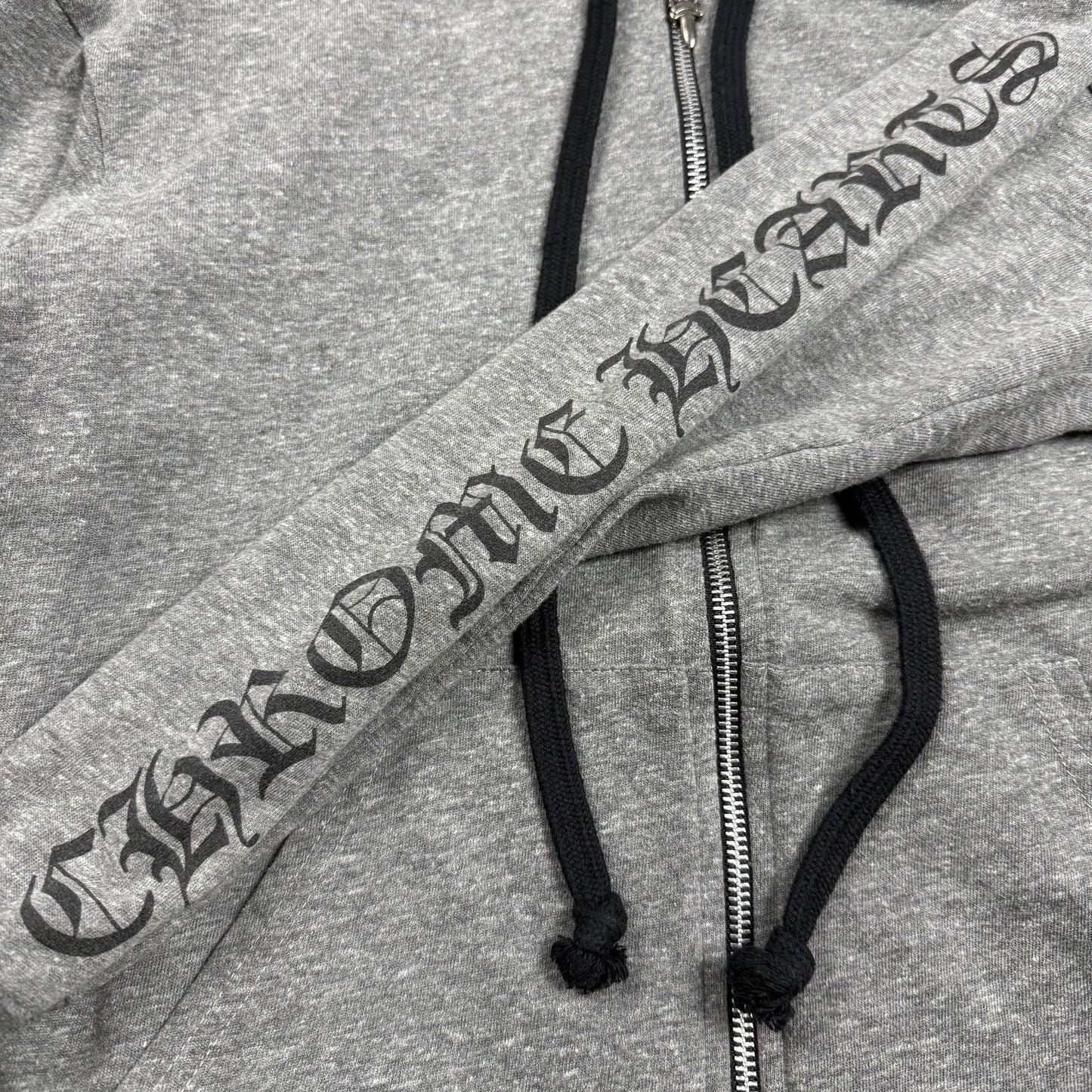 Chrome Hearts T-Bar F*** You Zip-Up Hoodie Heather Grey