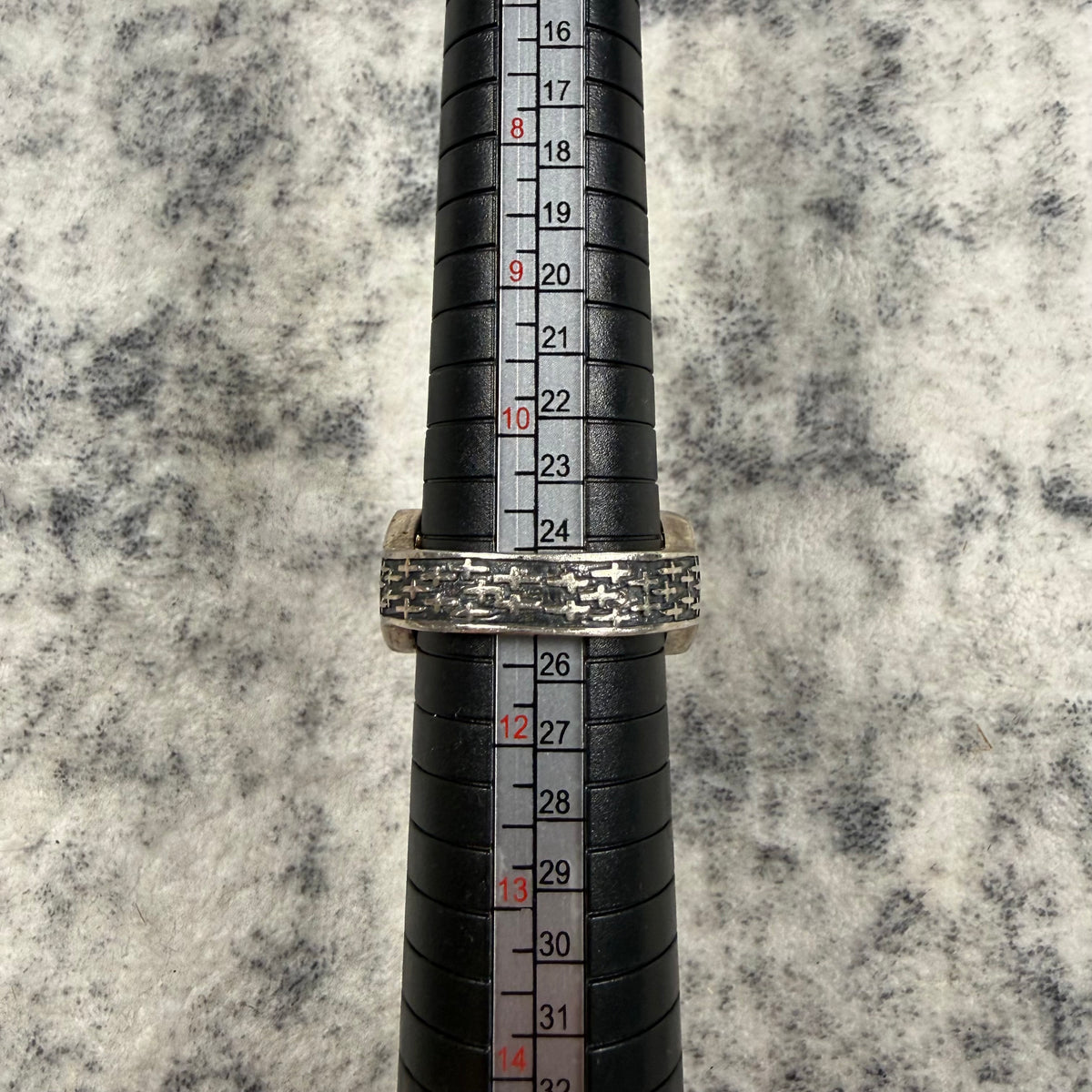 Clocks + Colours Sterling Silver Black Stone Signet Ring