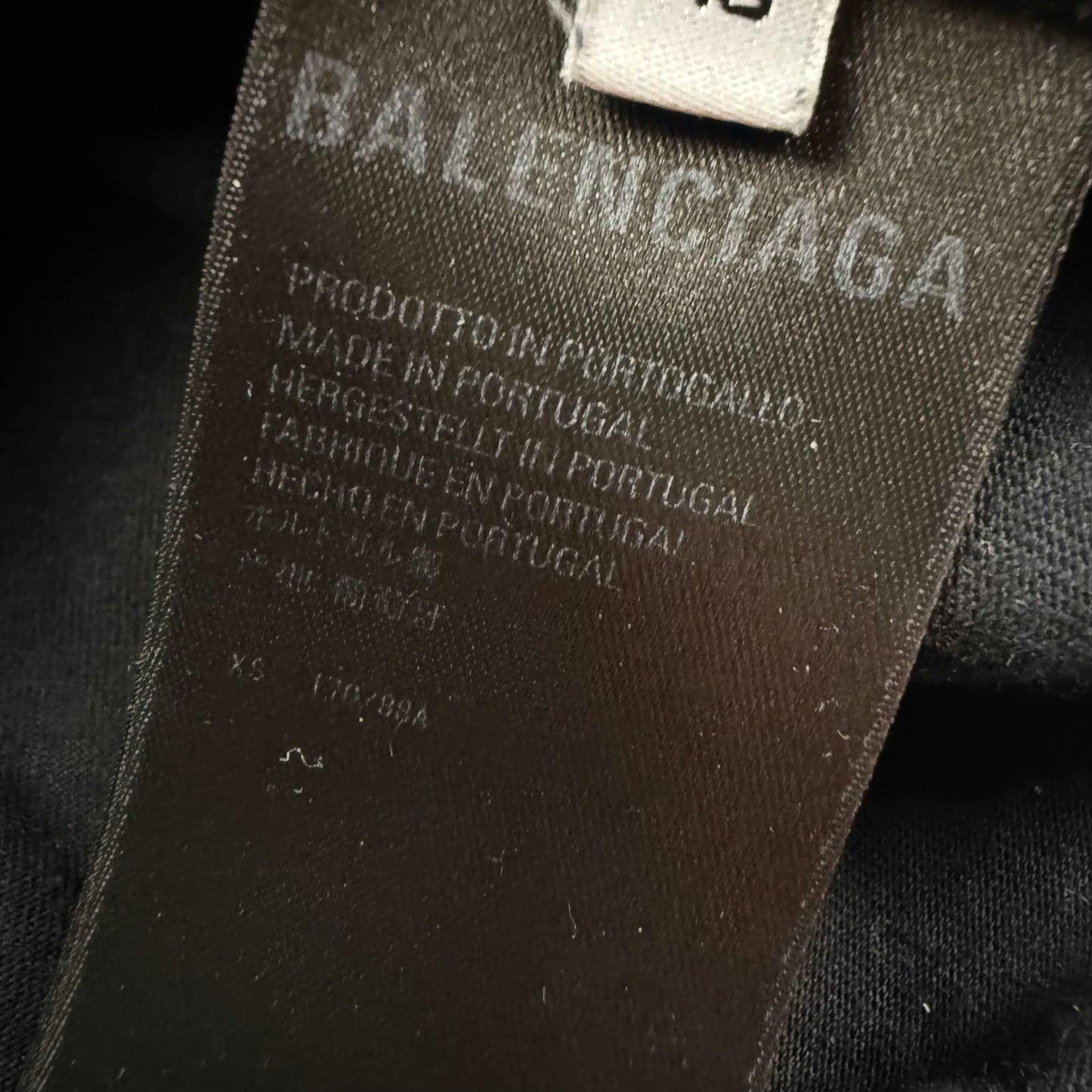 Balenciaga Distressed Logo Print ‘Black’ T-Shirt