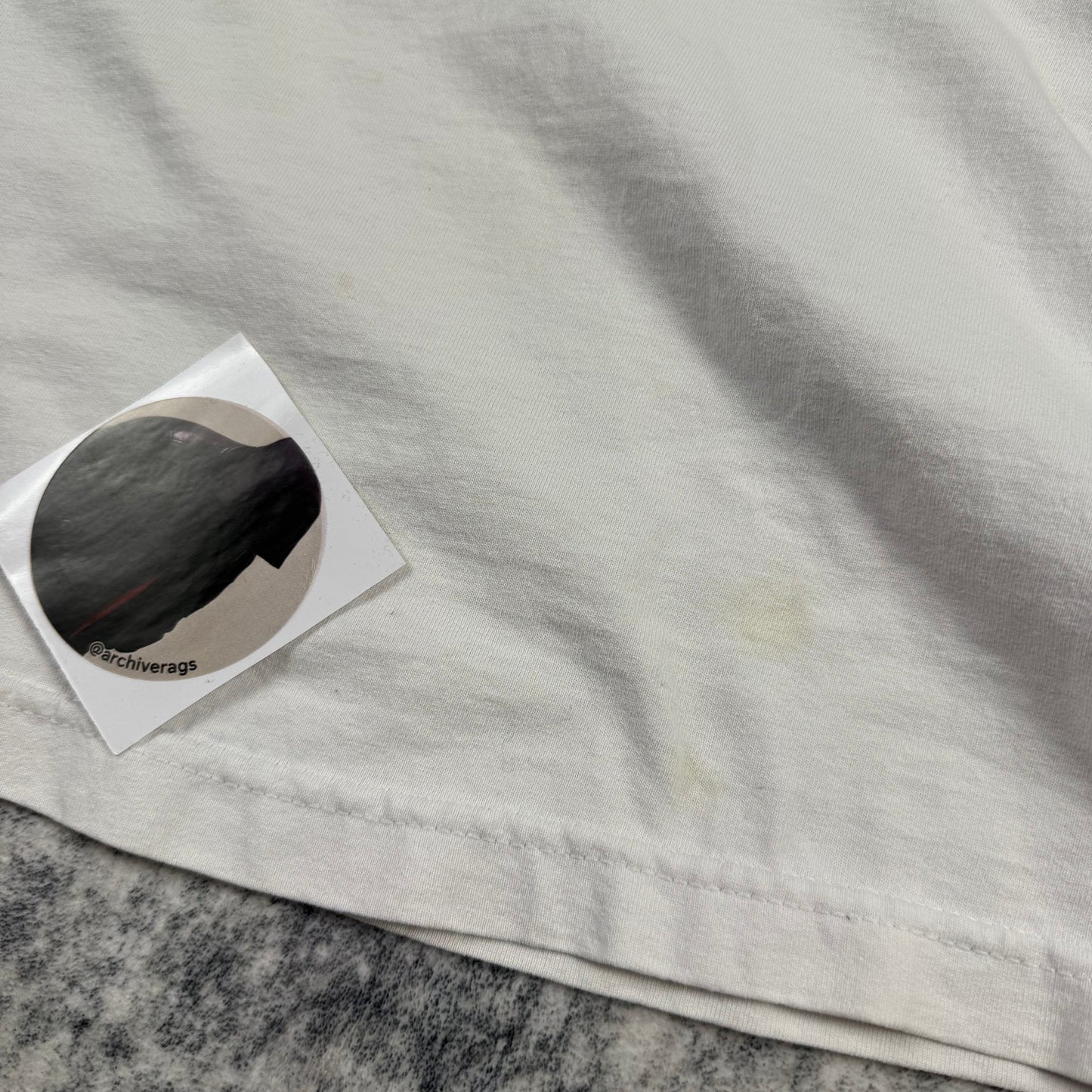 Chrome Hearts Vintage Floral Horseshoe Pocket ‘White’ T-Shirt
