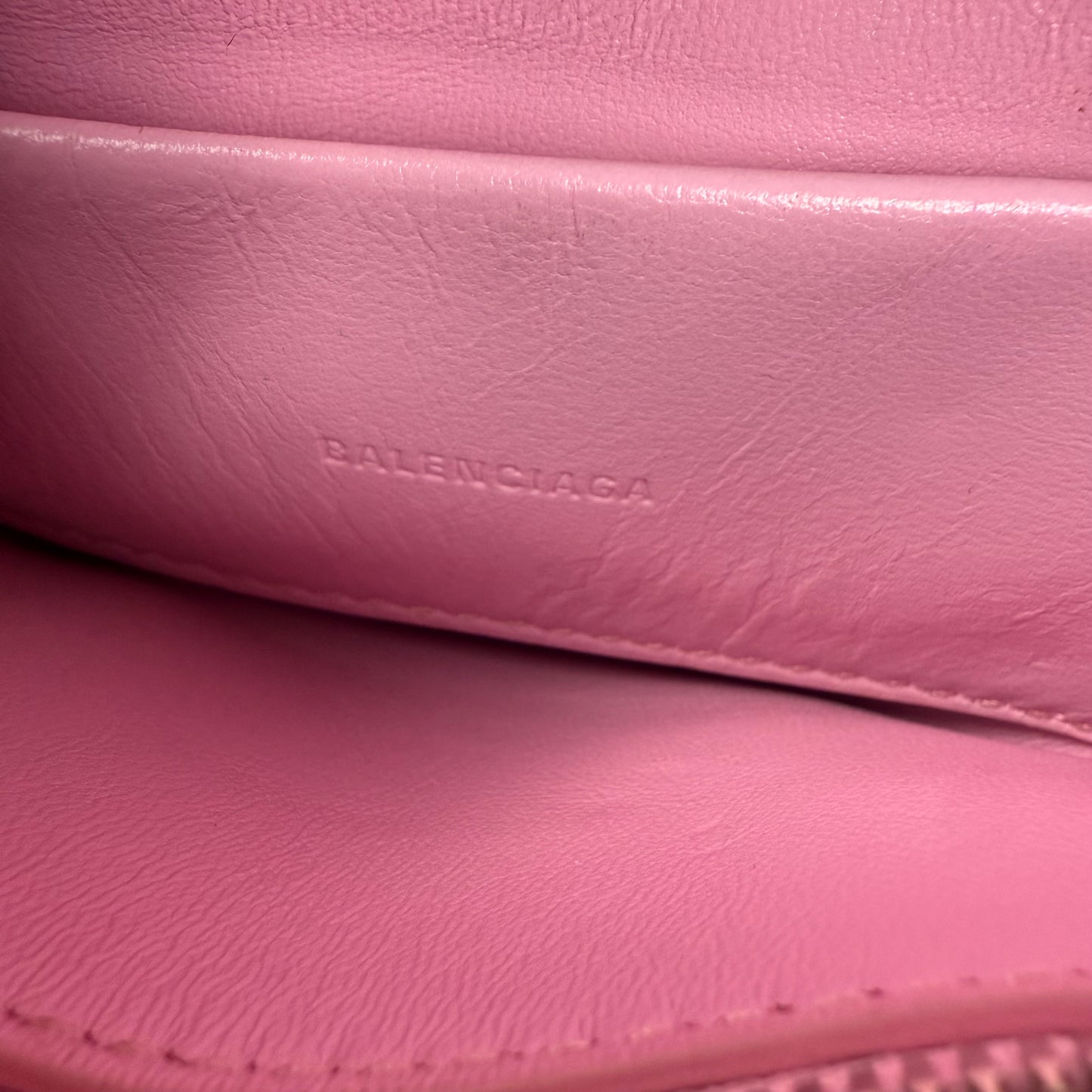 Balenciaga Faux Fur Heart Mini ‘Pink’ Crossbody Bag