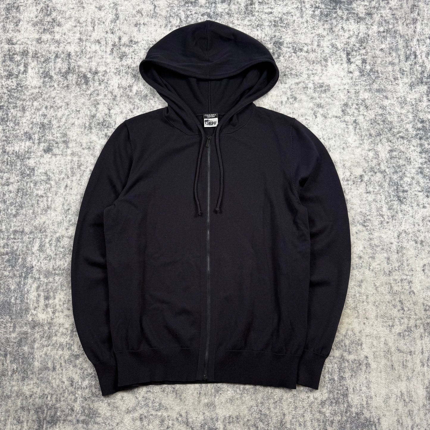 Chanel Uniform CC Sleeve Logo Zip Hoodie