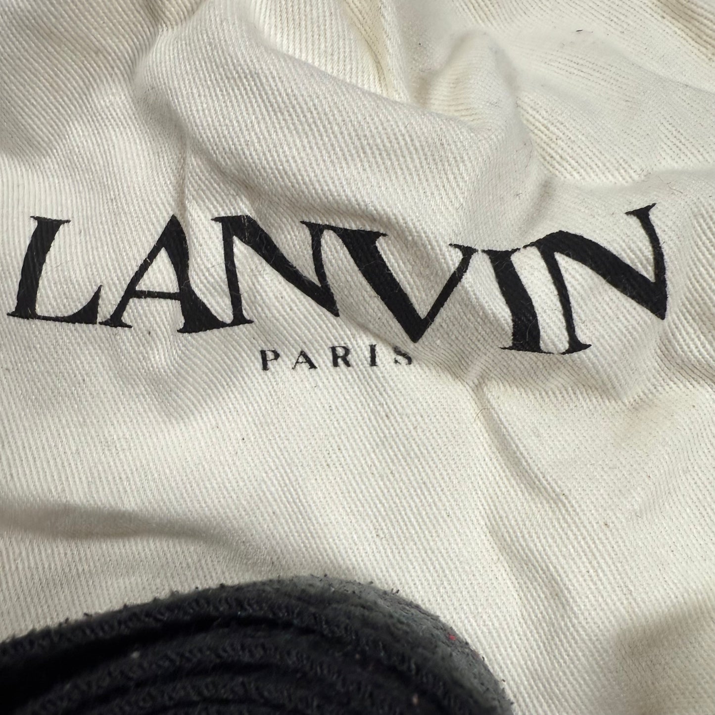Lanvin Melange Curb ‘Dark Gray’ Belt