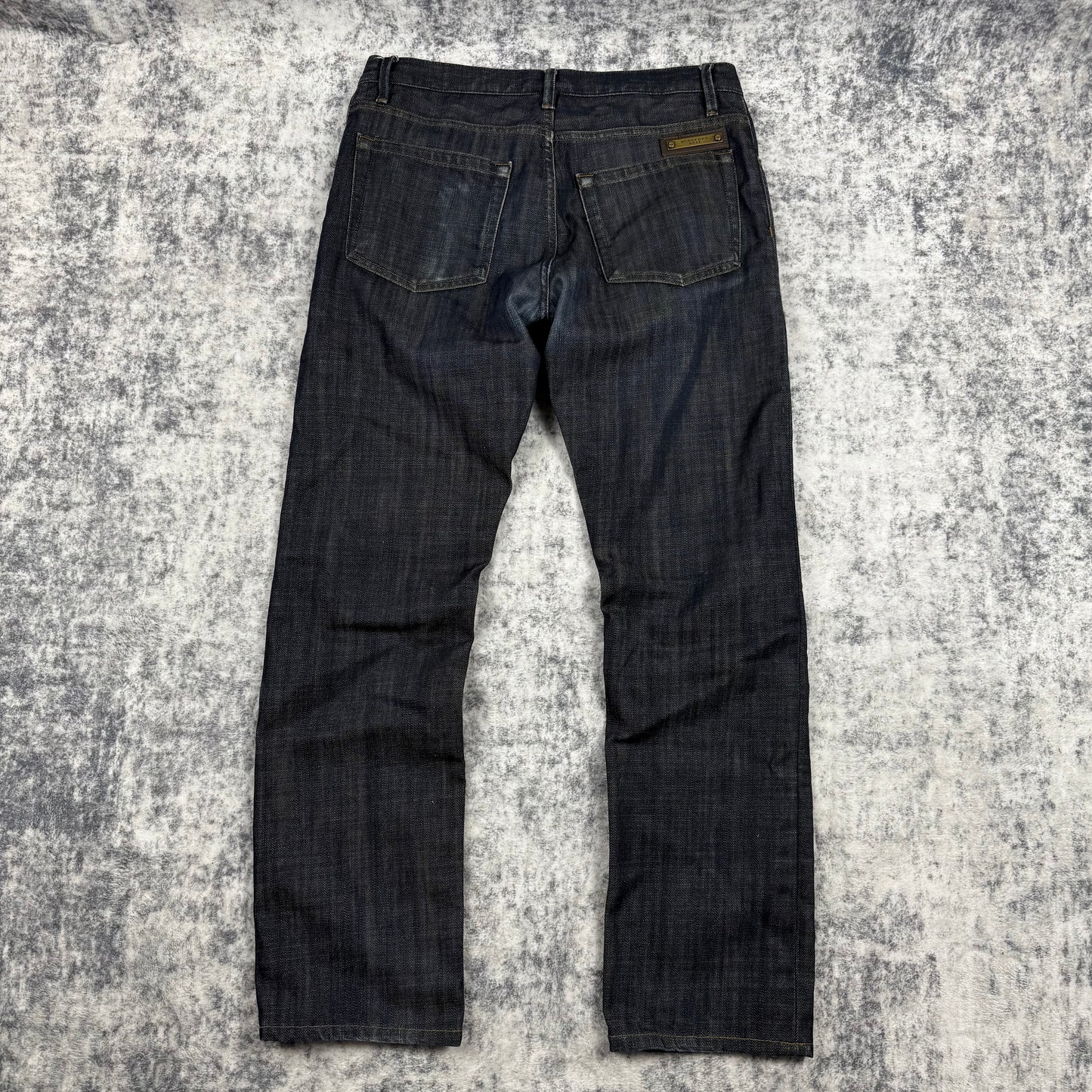 Burberry Dark Wash Straight Fit Denim Jeans
