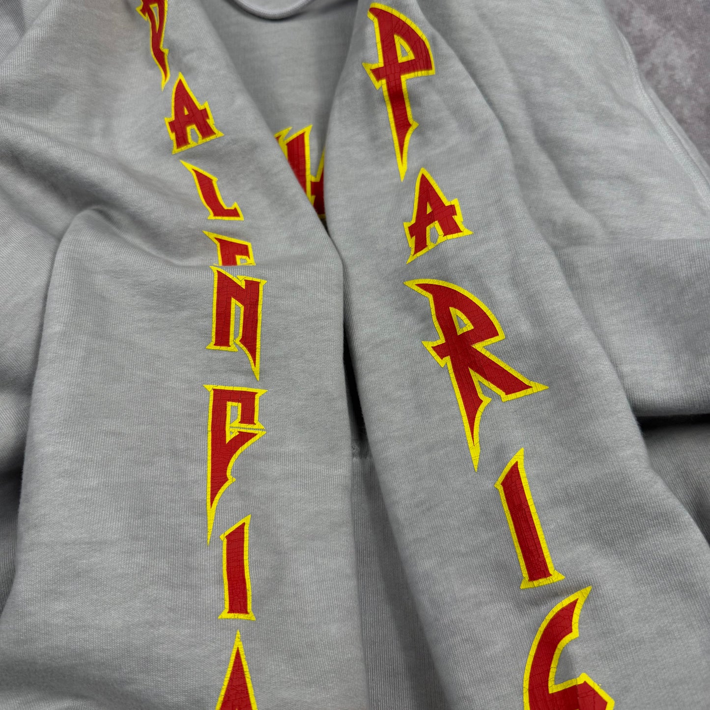 Balenciaga Metal Logo Distressed ‘White’ Hoodie