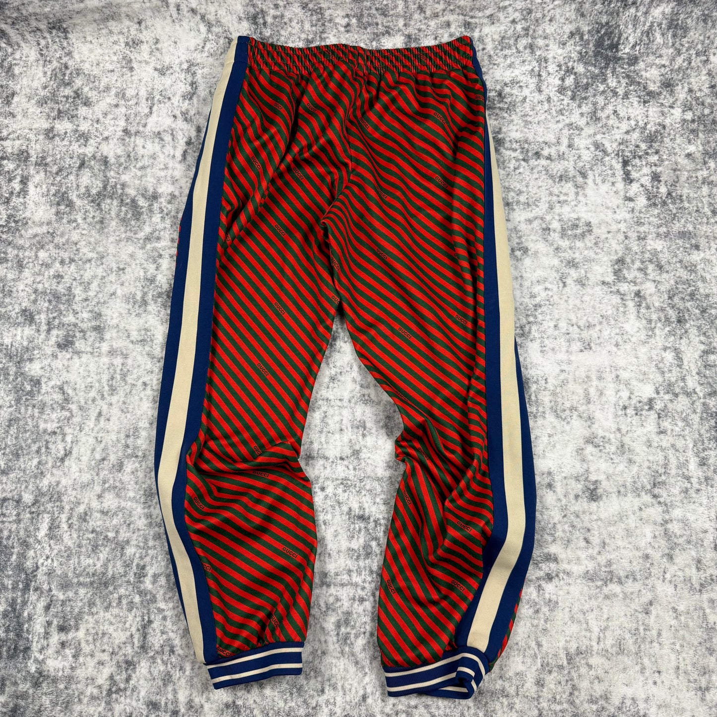 Gucci Diagonal Stripe Technical Jersey Track Pants