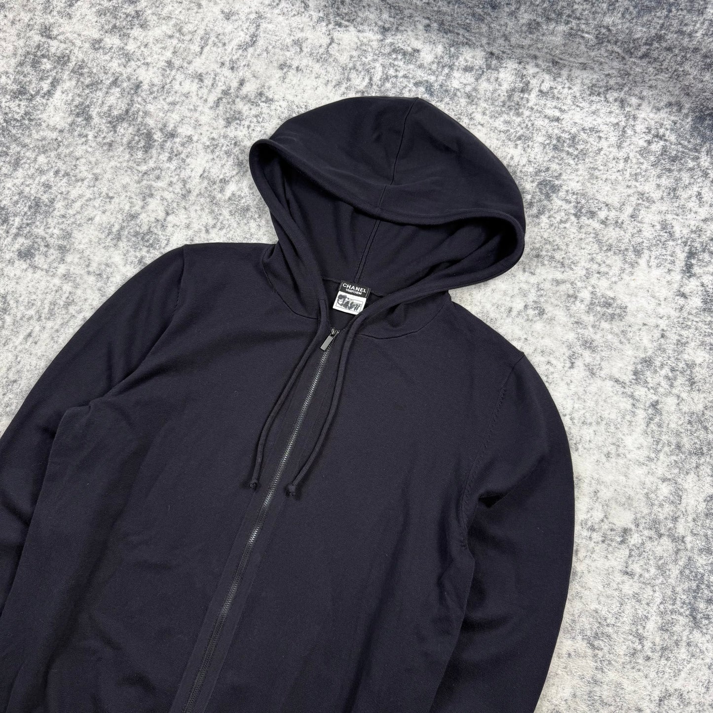 Chanel Uniform CC Sleeve Logo Zip Hoodie