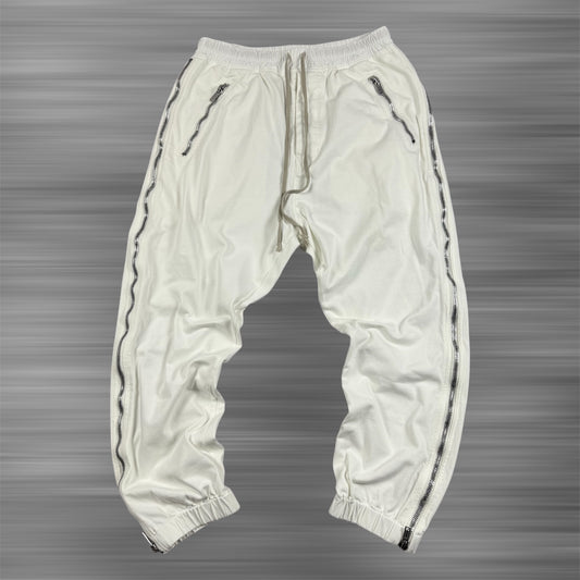 Rick Owens SS20 Tecuatl Side Zip ‘White’ Sweatpants