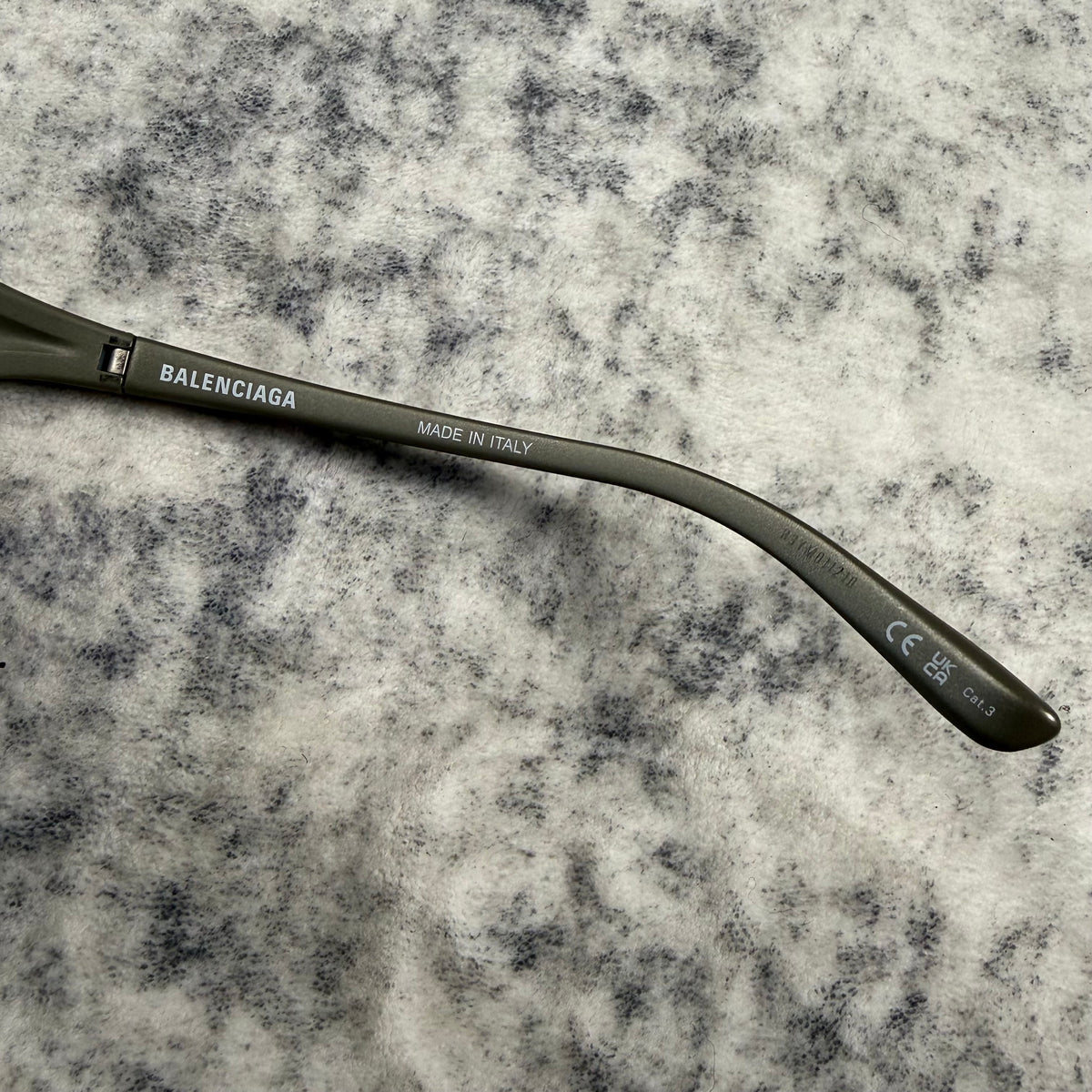 Balenciaga Bat Rectangle ‘Gunmetal/Silver’ Sunglasses
