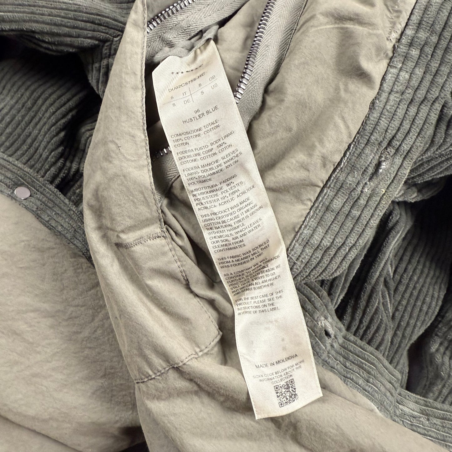 Rick Owens DRKSHDW Woven Padded Jacket Outershirt