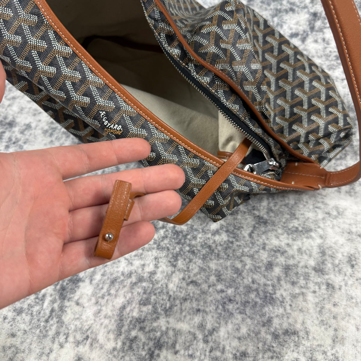 Goyard Bohème Black Goyardine Limited Edition Hobo Bag