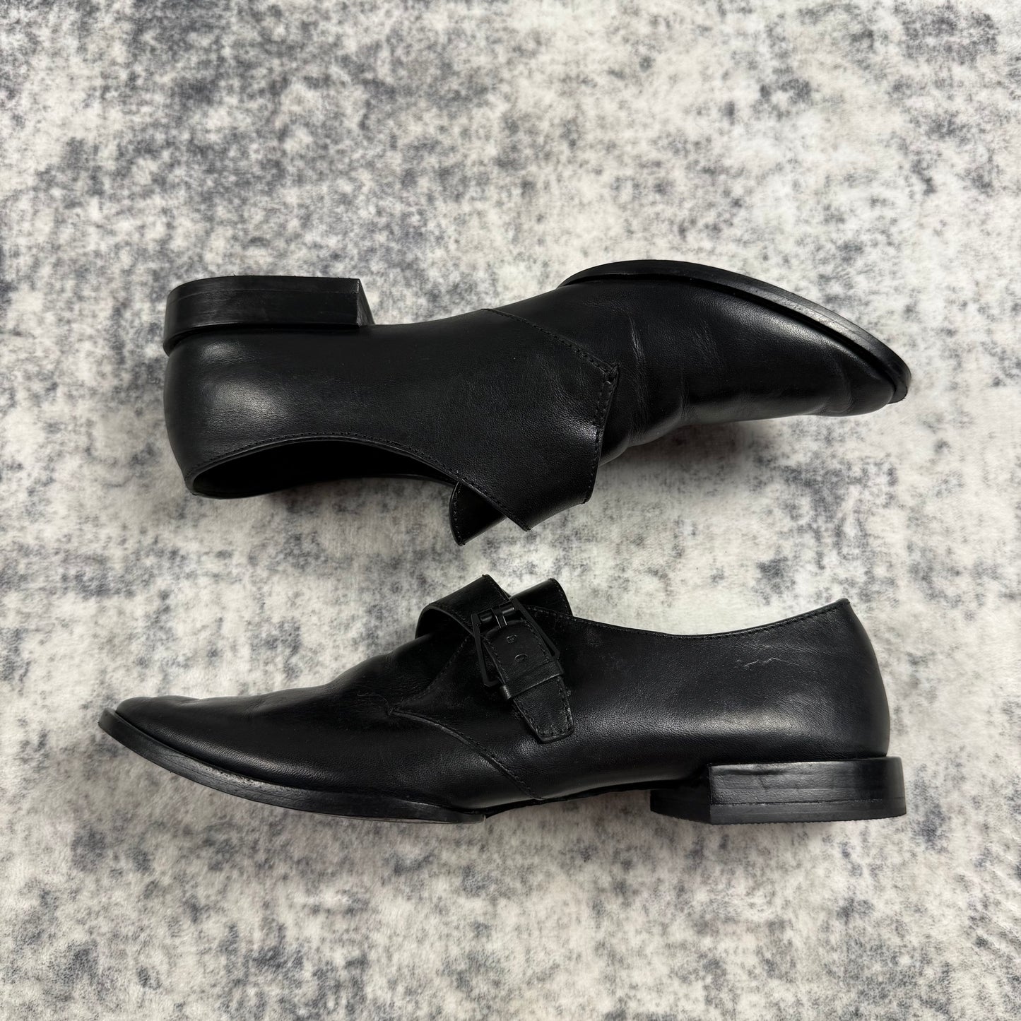 Alexander Wang Ruby Monk Strap ‘Black’ Leather Shoes