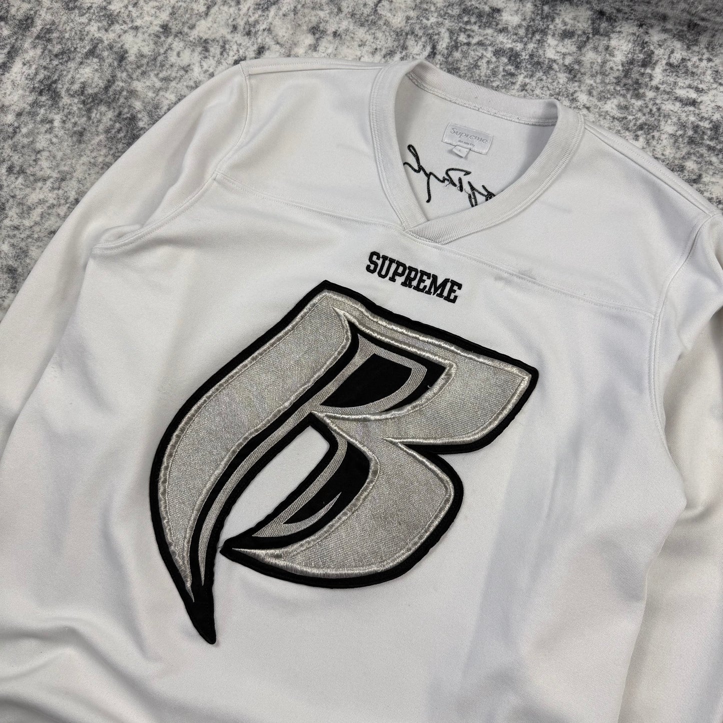 Supreme FW14 Ruff Ryders ‘White’ Jersey