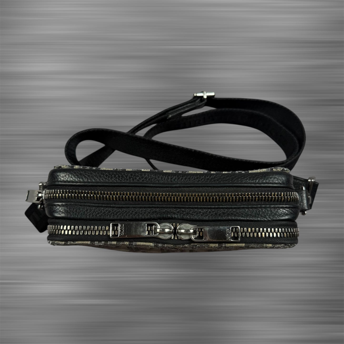Dior 2020 Oblique Jacquard Zipped Pouch Crossbody
