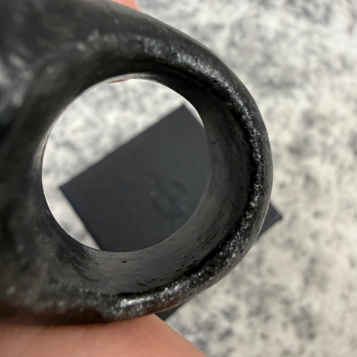 Macabre Gadgets Marble Lion Black Ring