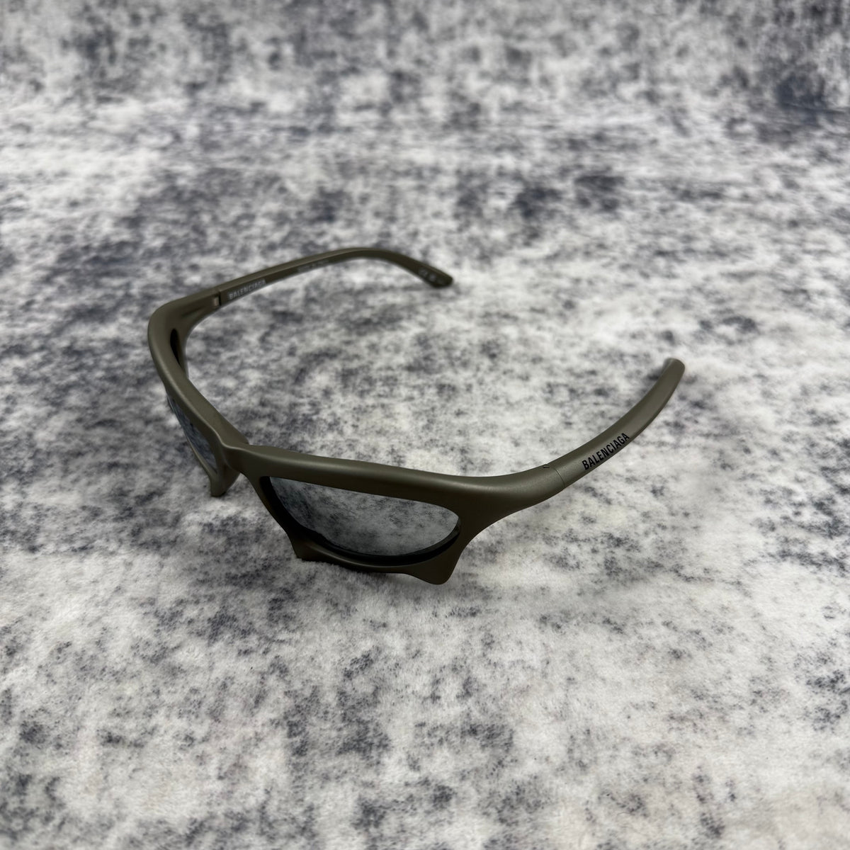 Balenciaga Bat Rectangle ‘Gunmetal/Silver’ Sunglasses