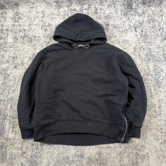 Acne Studios Bit Double Layered Heavyweight Side Zip Hoodie