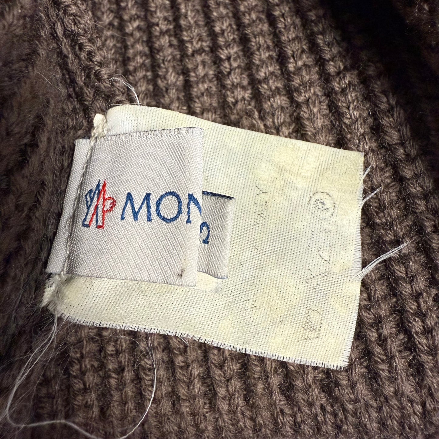 Vintage Moncler Logo Knit ‘Brown’ Beanie