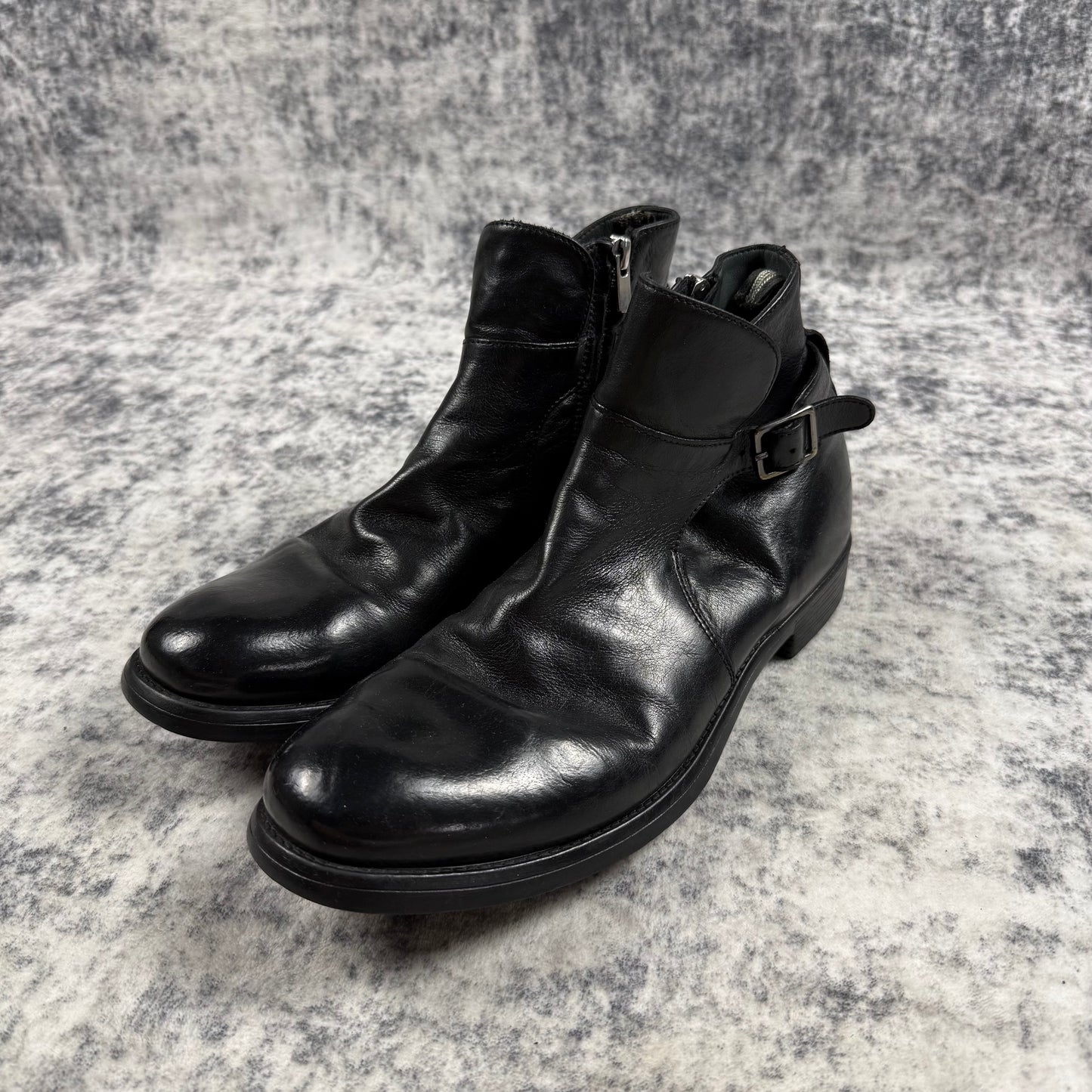 Officine Creative Buckle ‘Black’ Leather Boots