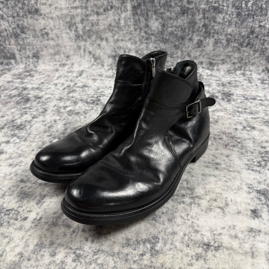 Officine Creative Buckle ‘Black’ Leather Boots