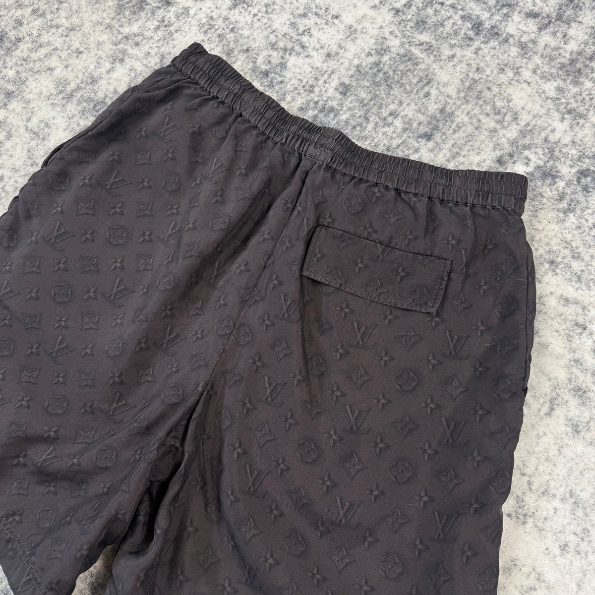 Louis Vuitton Printed Monogram Silk Shorts