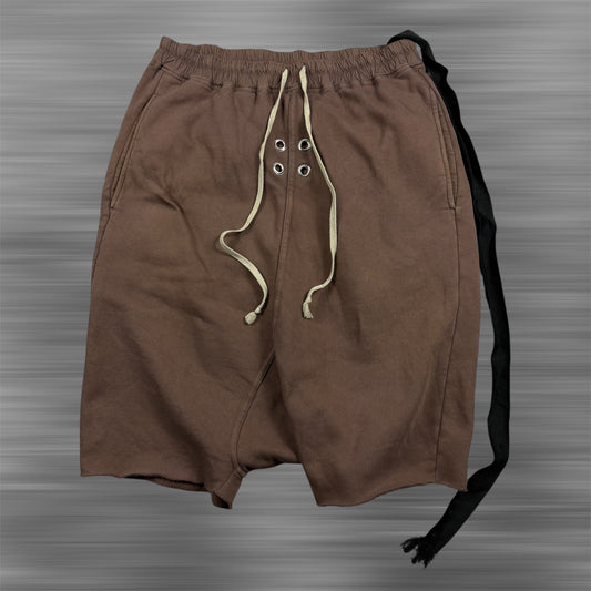 Rick Owens Drkshdw Knit Sweat Shorts Gimp Drawstring Pods