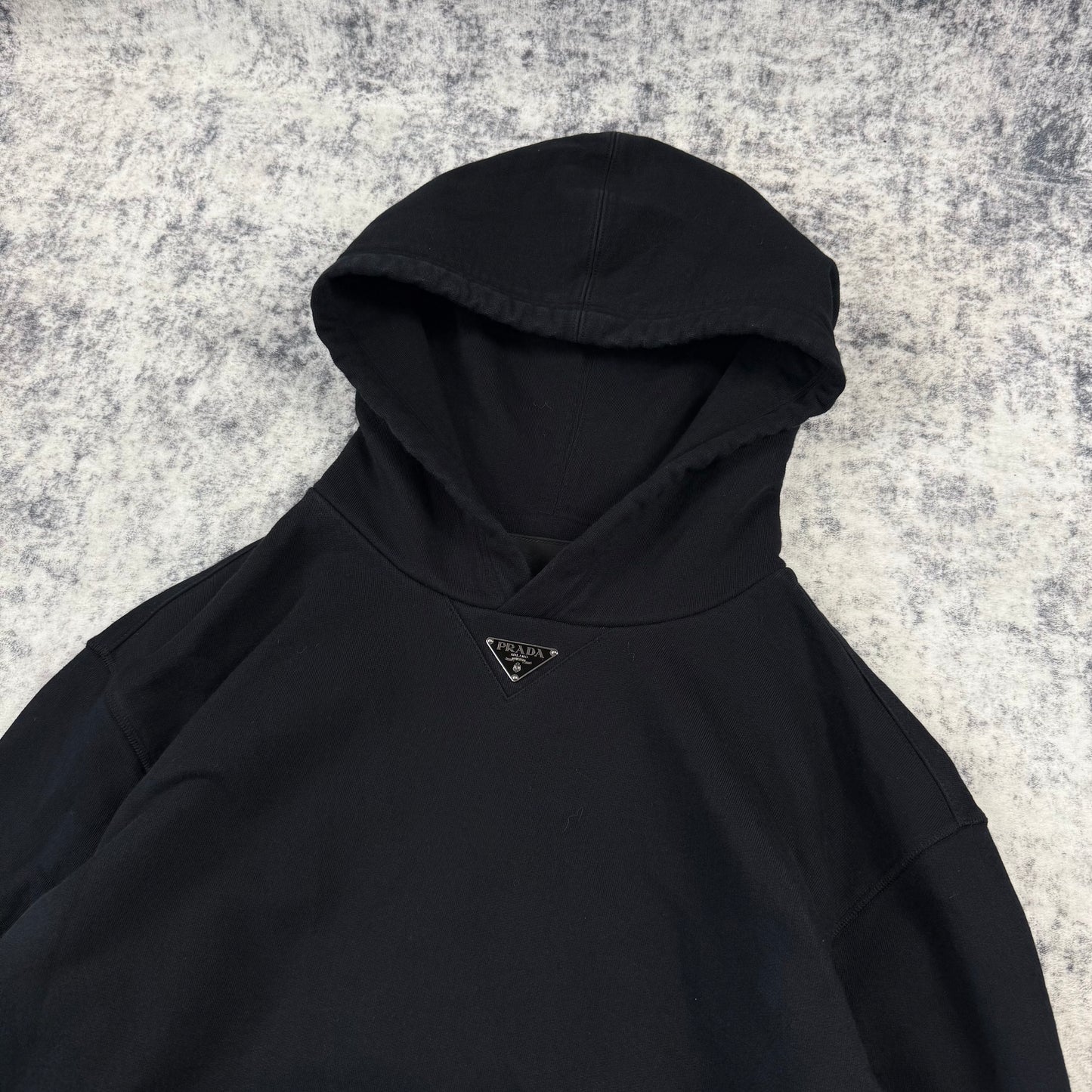 Prada Re-Nylon Neck Logo ‘Black’ Hoodie