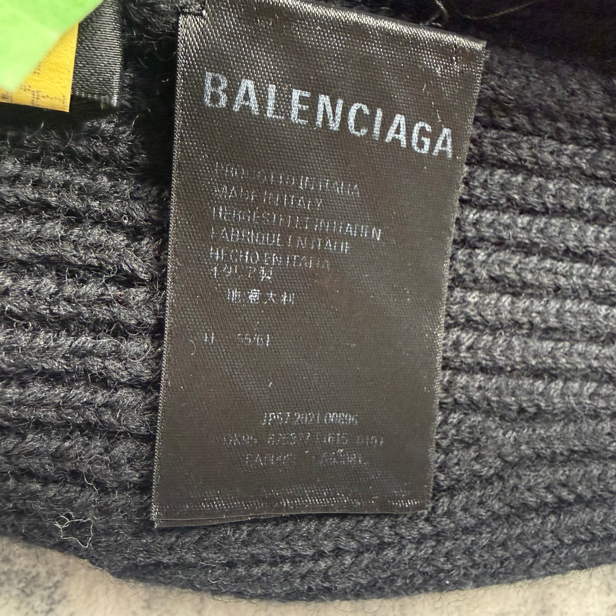Balenciaga Logo Wool ‘Black’ Beanie