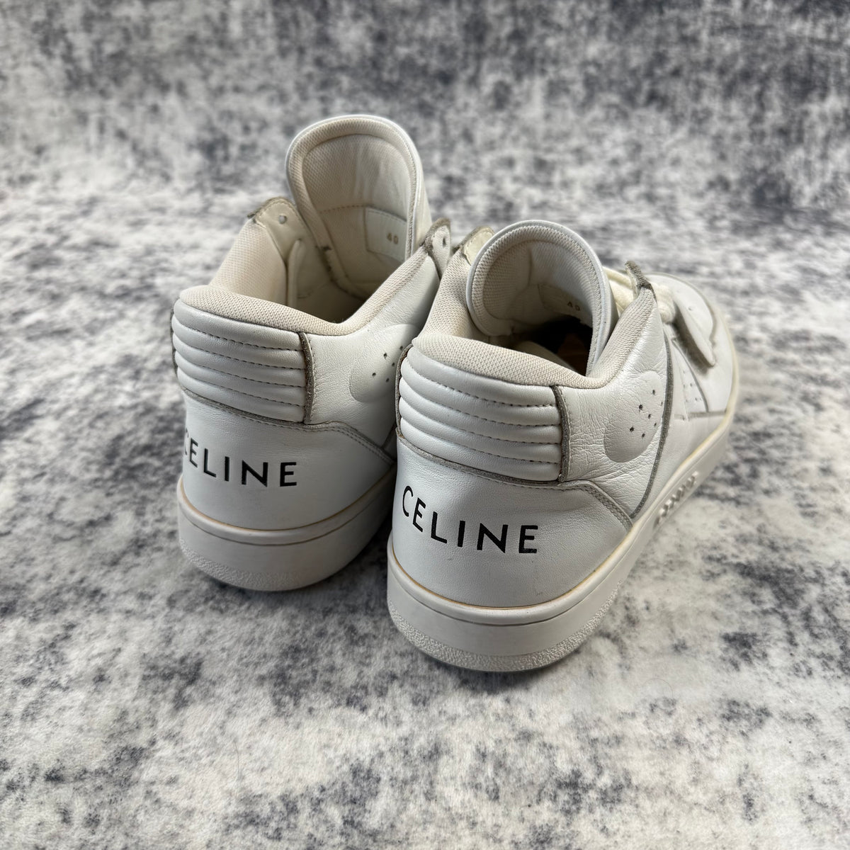 Celine CT-02 Leather High-Top ‘White’ Shoes