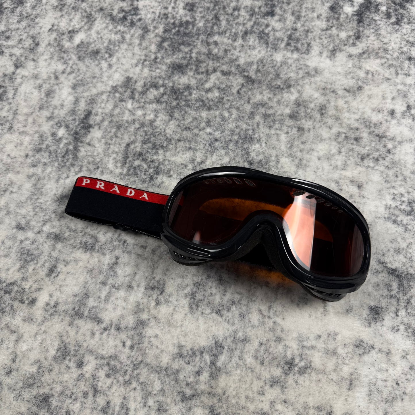 Prada Ski Orange Lens ‘Black’ Googles