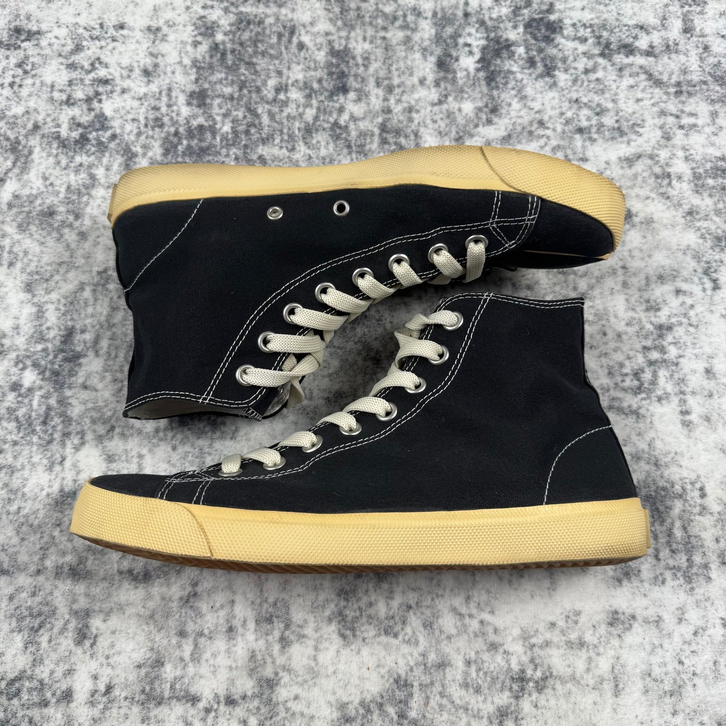 Maison Margiela Vandal Tabi High Top Canvas Sneakers