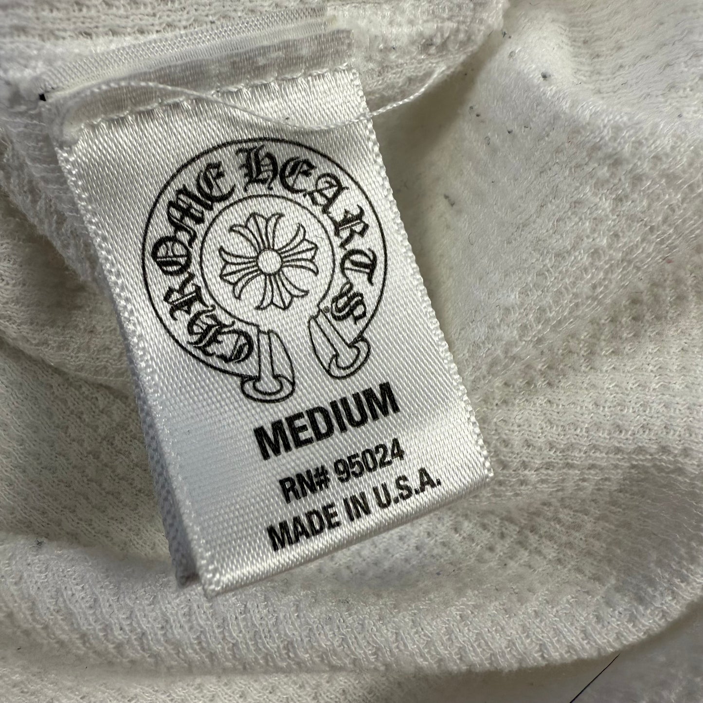 Chrome Hearts Horseshoe Cross Scroll Thermal ‘White’ L/S